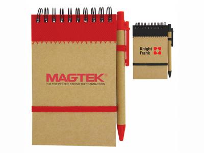 Recycling-Pads mit Kugelschreiber Jotter