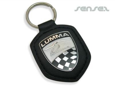 タグが埋め込まレザーキーチェーン