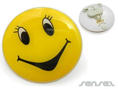 LED Blinking Button Badges