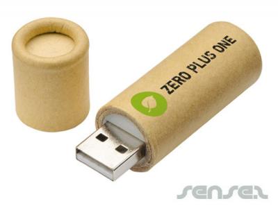 リサイクルボール紙USBスティック（１GB)