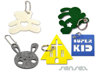 Shaped Felt Key Rings