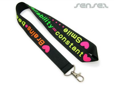 Fluoro gedruckt Lanyards