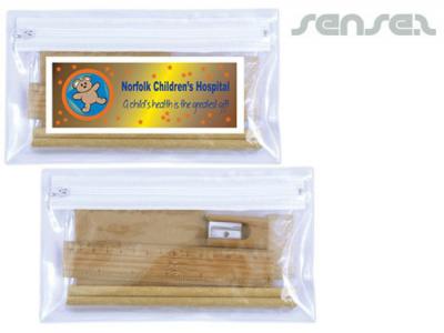 竹文具ペンケースに設定します