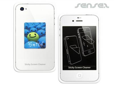 Microfaser iPhone oder iPad Aufkleber