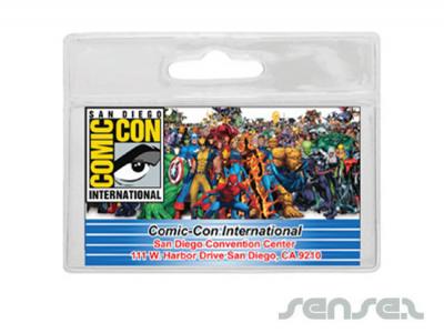 1 COL印刷（110 X 98ミリメートル）とストラップポーチ