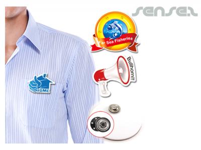 カスタム形状のアクリルバッジ