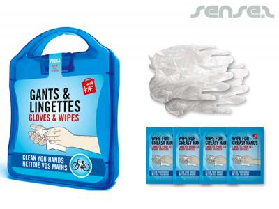 Gloves & Wipes First Aid Kits