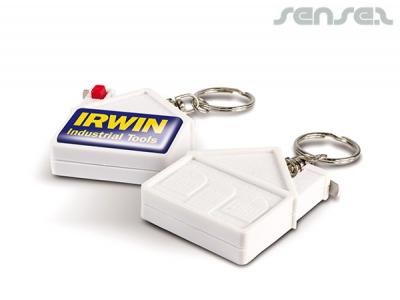 House Shaped Measuring Tape Keyrings