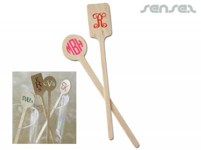 Retro Wooden Cocktail Stirrers