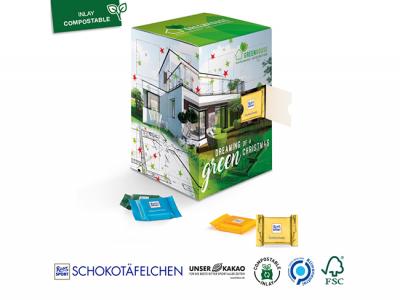 Adventskalender Geschenkboxen gef&uuml;llt mit Ritter Sport Mini Pralinen