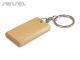 ナチュラル木製キーリング長方形