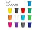 Coloured Reusable Coffee Cups (356ml)