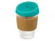 Glass Coffee Cups With Cork Band (340ml)