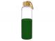 Natürliche Bambusglas-Trinkflaschen mit Silikonhülle (550 ml)