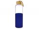 Natural Bamboo Glass Drink Bottles With Silicon Sleeve (550ml)