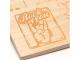 Engraved Chunky Plywood Coasters - Square (9mm)