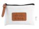Unbleached Cotton Zippered Pouches (Med)