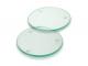 Round Clarity Glass Coaster Sets (Set of 2)