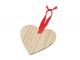 Wooden Heart Shaped Ornaments