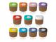 India Glass Cups With Flip Lid & Cork Band (235ml)