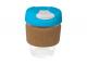 India Glass Cups With Flip Lid & Cork Band (235ml)