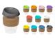 BPA Free India Plastic Cups With Cork Band (340ml)