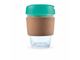 Mix&Match Flip Lid Glass Coffee Cups With Cork Bands (320ml)