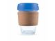 Mix&Match Flip Lid Glass Coffee Cups With Cork Bands (320ml)