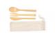 Bamboo Cutlery Sets In Calico Pouch