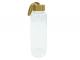 Glass Drink Bottles With Bamboo Lids (550ml)