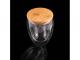 Borosilicate Glass Cups With Optional Bamboo Lid (350ml)
