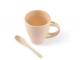 Wheat Fibre Coffee Cups With Spoon (330ml)