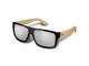 Bambus-Spiegellinsen-Sonnenbrille