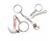 Tool Shaped Metal Keyrings