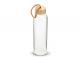 Glastrinkflaschen mit Bambusdeckel (1L)