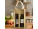 Double Wine Jute Carry Bags
