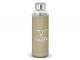 Hayley Glass Drink Bottles With Natural Sleeve (600ml)
