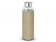 Hayley Glass Drink Bottles With Natural Sleeve (600ml)