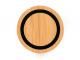 環境に優しい竹製ラウンド型ワイヤレス充電器