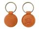 リサイクル・レザー・キーホルダー（ラウンド）