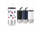 Tumblers with Stainless Steel Straw (470ml, Double-Wall)