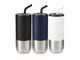 Tumblers with Stainless Steel Straw (470ml, Double-Wall)