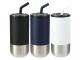 Tumblers with Stainless Steel Straw (470ml, Double-Wall)
