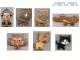 Wooden Carved Animal Keyrings